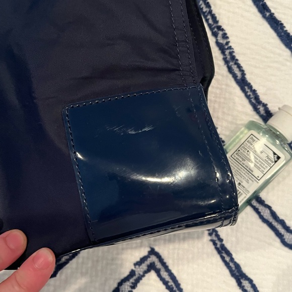 Tory Burch nylon  and patent navy tote - Picture 6 of 10